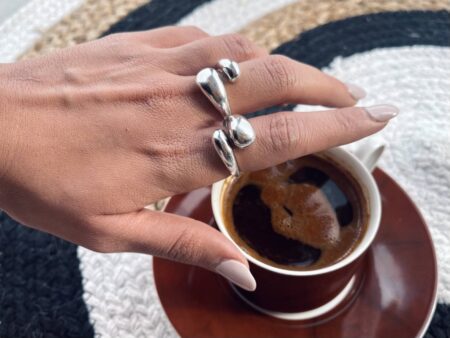 Ατσάλινο δαχτυλίδι “Violeta”